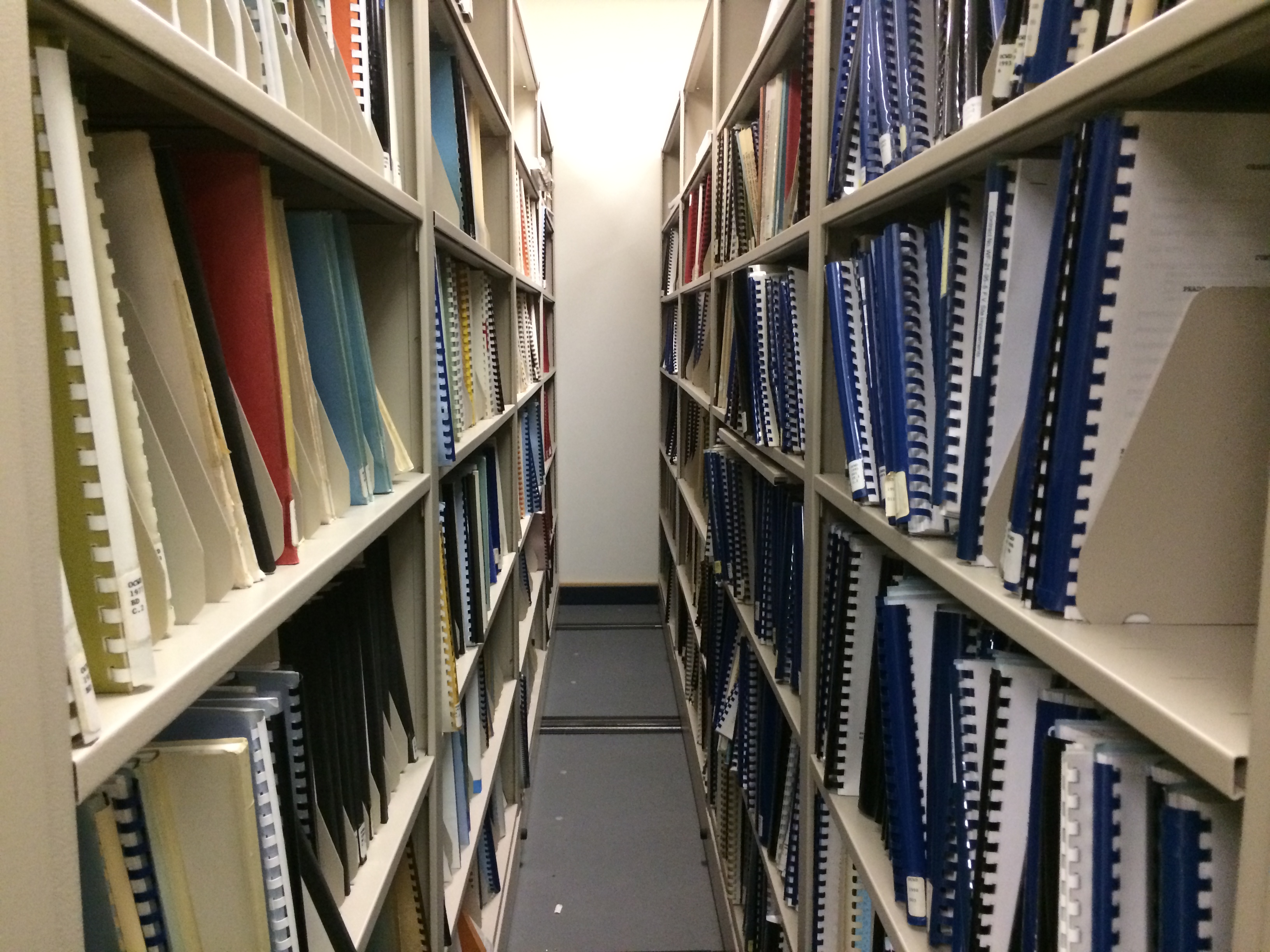 public records on shelves