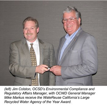 Colston and Markus receive WateReuse Award